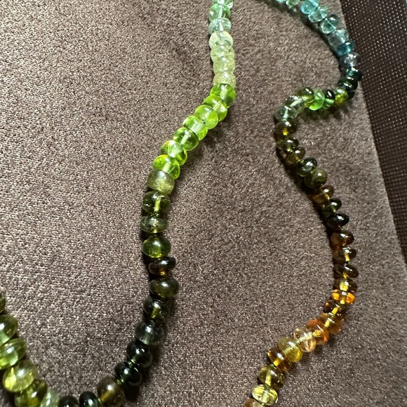 Encirkled Jewelry Mini Camo Gemstone and 14k Necklace 21 in - Picture 5 of 9